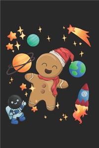 Christmas Gingerbread Man Universe Notebook