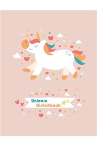 Cute Unicorn #20, Doodle Journal for Kids, Sketch Book for Girls, Journal for Girls, Children's Diary Books