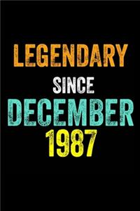 Legendary Since December 1987