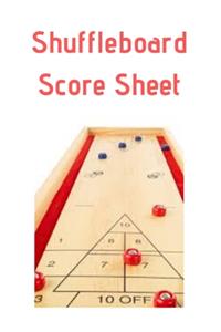 Shuffleboard Score Sheet