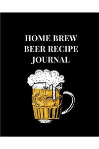 Home Brew Beer Recipe Journal