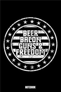 Beer Bacon Guns & Freedom Notebook