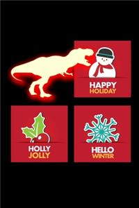 Happy holiday holly jolly hello winter