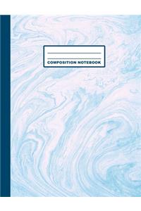 Composition Notebook: Marble Cover Design - College Ruled - 120 Blank Lined Pages - 8.5" X 11" - Matte Finished Soft Cover