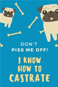 Don't Piss Me Off! I Know How to Castrate