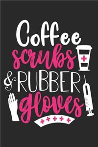 Coffee Scrubs Rubber Gloves