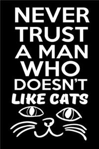 Never Trust A Man Who Doesn't Like Cats