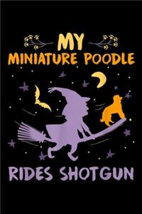 My Miniature Poodle Rides Shotgun