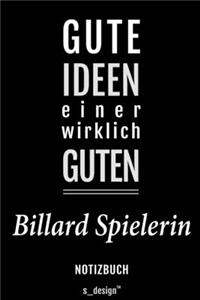 Notizbuch für Billard Spieler / Billard Spielerin