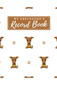 My Greyhound's Record Book