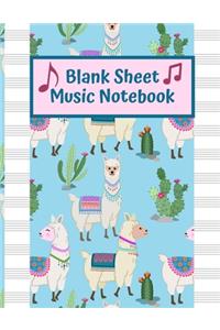 Blank Sheet Music Notebook