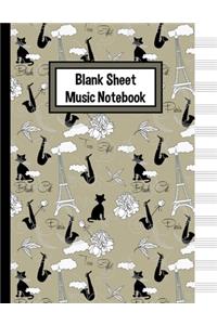 Blank Sheet Music Notebook