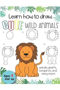 Learn how to draw cute wild animals Panda, giraffe, Kangaroo and many more! Ages 5 and up
