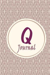 Initials Letter "Q" journal