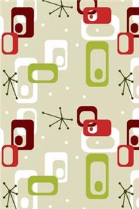 Mid-Century Modern Rectangles Blank Pages Sketchbook