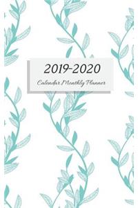 2019-2020 Calendar Monthly Planner