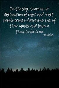 In the Sky, There Is No Distinction of East and West; People Create Directions Out of Their Minds and Believe Them to Be True