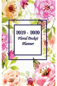 2019 - 2020 Floral Pocket Planner