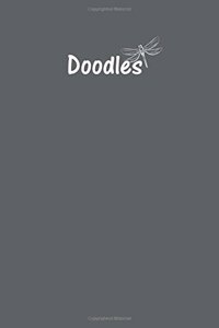 Doodles Journal - Great for Sketching, Doodling, Project Planning or Brainstorming: Medium Ruled, Soft Cover, 6 x 9 Journal, Slate Grey, 365 Pages