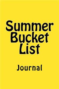 Summer Bucket List
