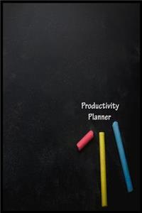 Productivity Planner: Daily write in Productivity Workbook and Business Planner for private business or small business cover 2