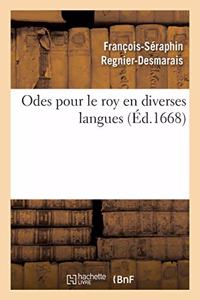 Odes Pour Le Roy En Diverses Langues