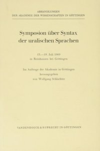Symposion Uber Syntax Der Uralischen Sprachen