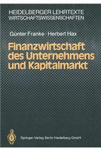 Finanzwirtschaft Des Unternehmens Und Kapitalmarkt