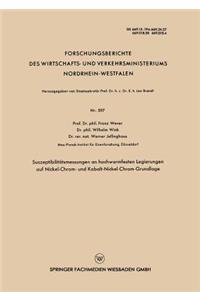 Suszeptibilitätsmessungen an Hochwarmfesten Legierungen Auf Nickel-Chrom- Und Kobalt-Nickel-Chrom-Grundlage