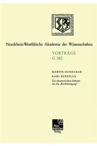 Zur Ökumenischen Debatte Um Die 