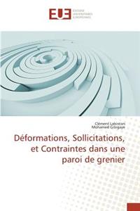 Déformations, Sollicitations, Et Contraintes Dans Une Paroi de Grenier