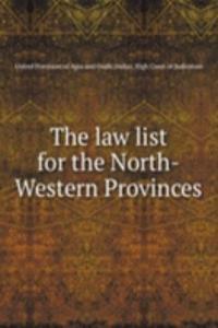 law list for the North-Western Provinces