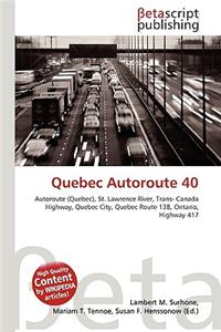 Quebec Autoroute 40