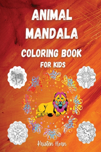 Animal Mandala Coloring Book For Kids