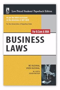 Business Law For B.Com & BBA : NEP 2020 For the Universities of Rajasthan State