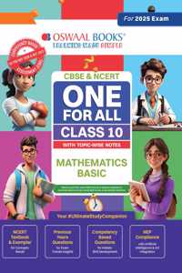 Oswaal CBSE One for All Class 10 Mathematics (Basic) (For 2025 Exam)