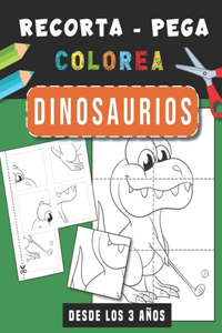 Dinosaurios - Recorta Pega Colorea