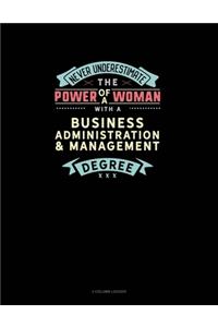 Never Underestimate The Power Of A Woman With A Business Administration & Management Degree