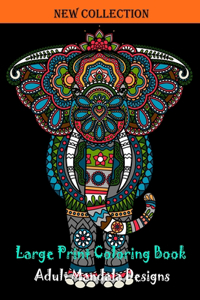 Large print coloring book