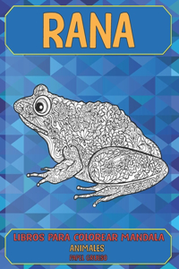 Libros para colorear Mandala - Papel grueso - Animales - Rana