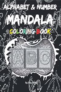 Alphabet & Number Mandala Coloring Book