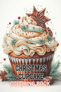 Christmas Cupcake Coloring Book