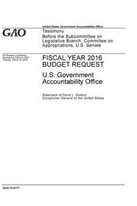 Fiscal Year 2016 Budget Request