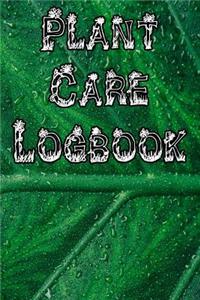 Plant Care Logbook