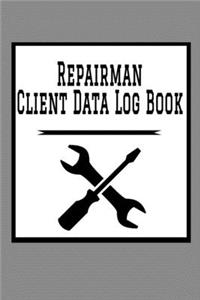 Repairman Client Data Log Book