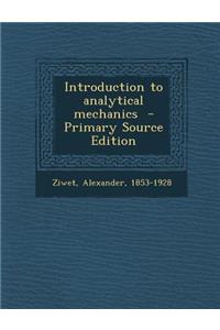 Introduction to Analytical Mechanics