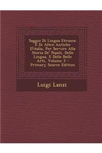 Saggio Di Lingua Etrusca