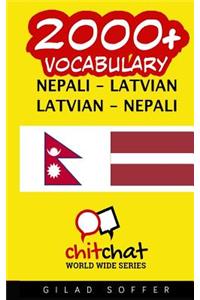 2000+ Nepali - Latvian Latvian - Nepali Vocabulary