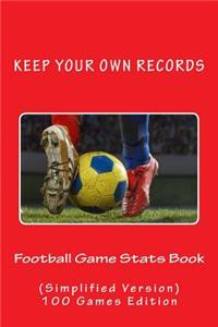 Football Game Stats Book