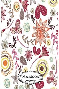 Notebook Journal Dot-grid, Floral Art 1